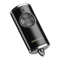 Hörmann handzender HSE 4, BiSecur, Hoogglans Chrome zwart, 4-knops radiozender voor Hörmann-ontvangers.
