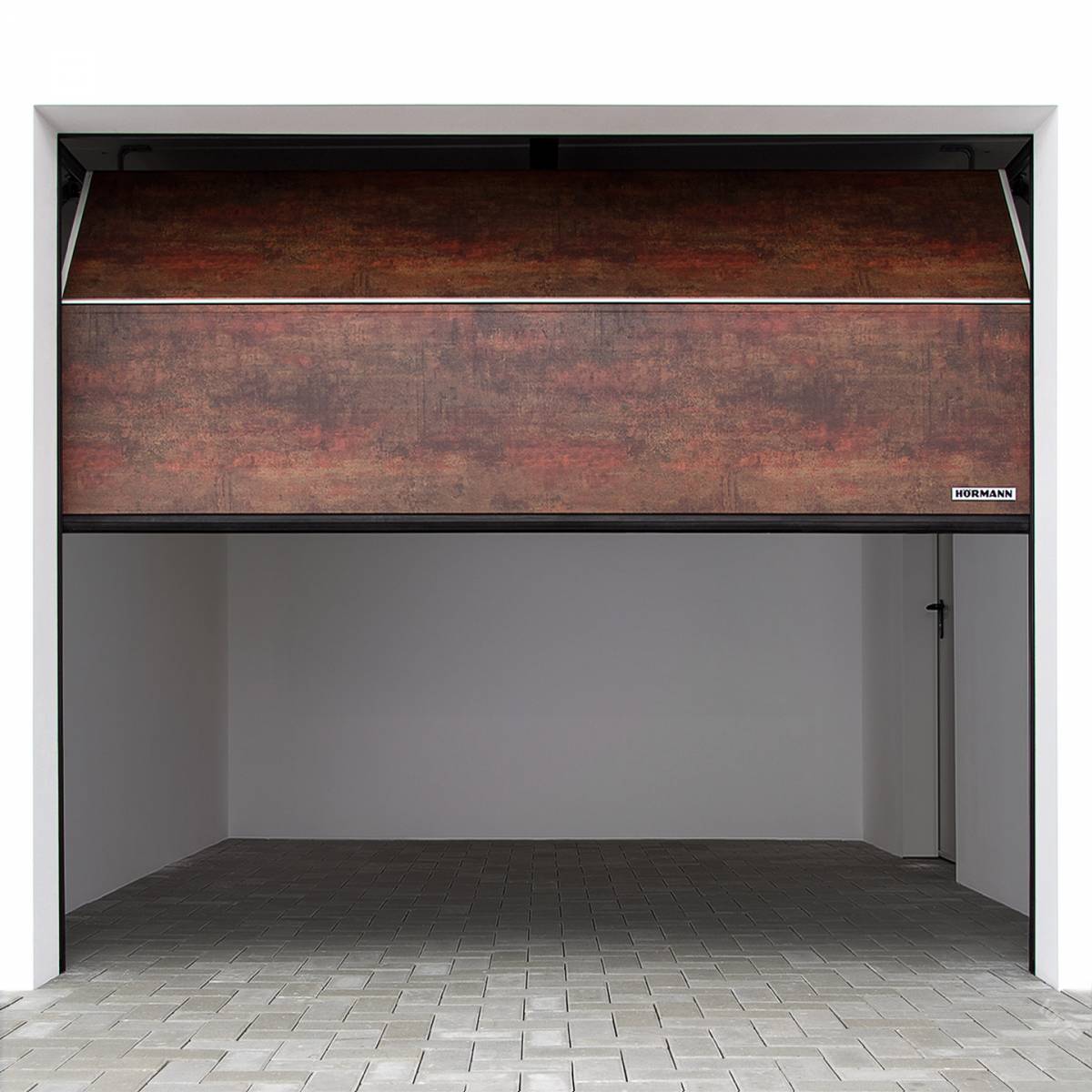 Porte de garage Hörmann LPU42, design moderne et élégant, entièrement sur mesure.